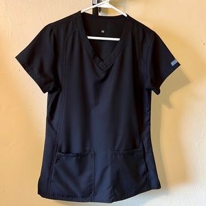 Med Couture Insight Scrub Top Black